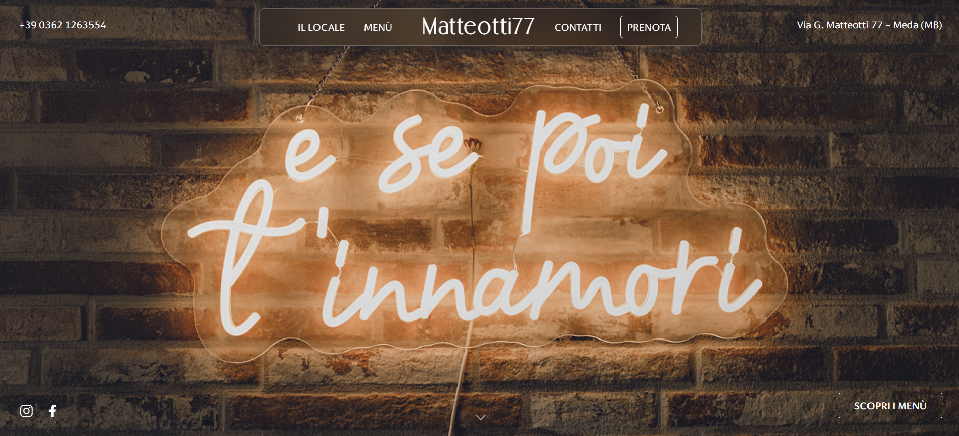 Sito web realizzato per Matteotti77