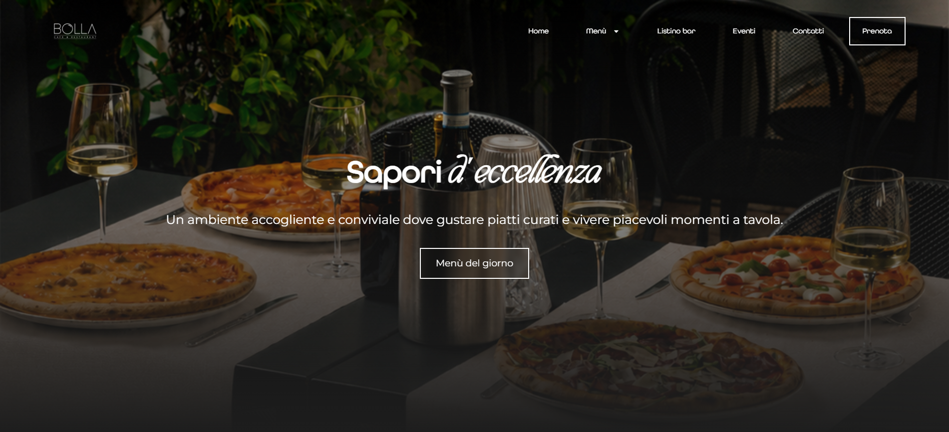 Sito web realizzato per Bolla